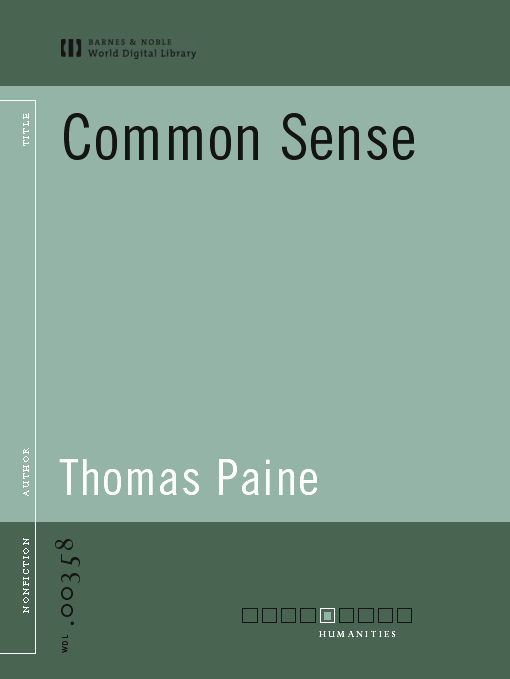 Title details for Common Sense (World Digital Library Edition) by Thomas Paine - Available